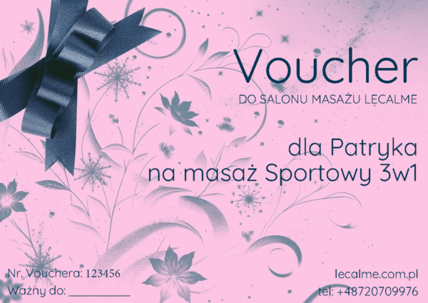 E-Bon podarunkowy na masaż - obrazek 2
